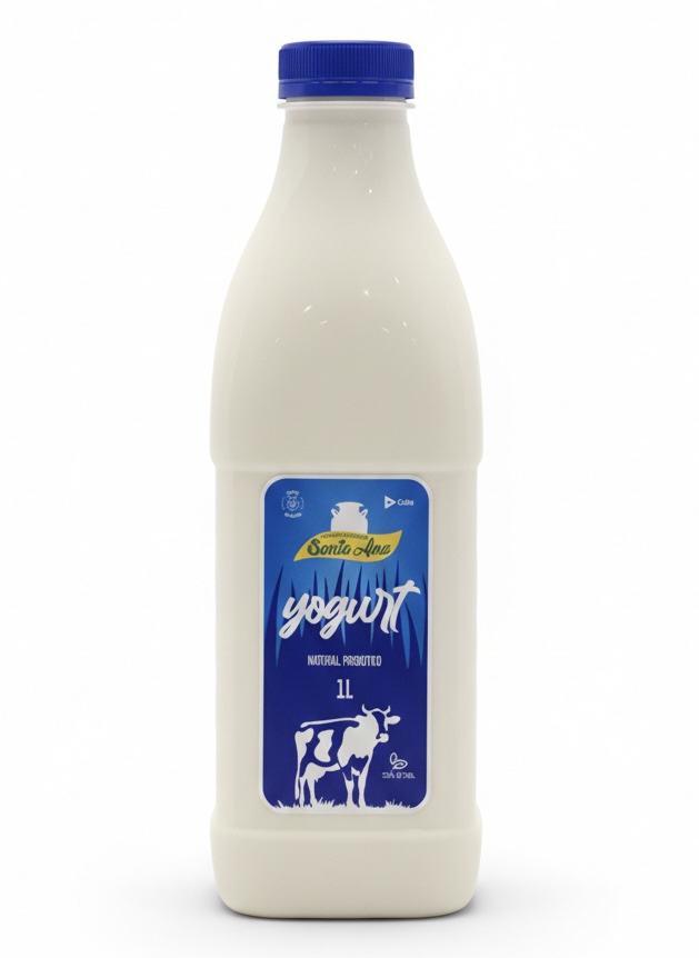 Yogurt Natural Santa Ana 1L